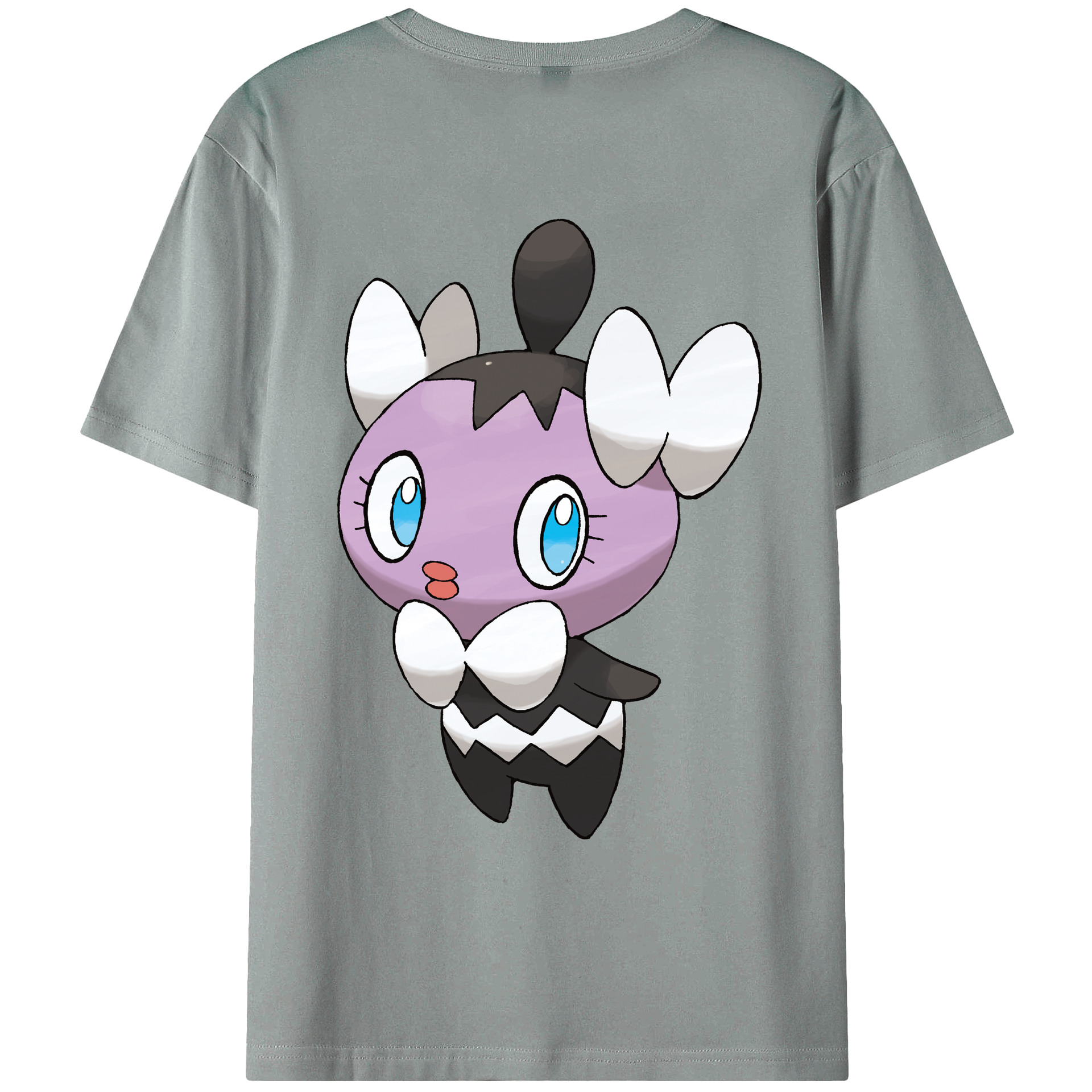 （画像用） ポケットモンスター Pokémon 綿100％ メンズ半袖Tシャツ（バックプリント） 通気性